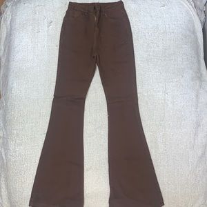 Brown Wide Leg Jeans
